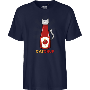 CATchup Fairtrade T-Shirt - navy