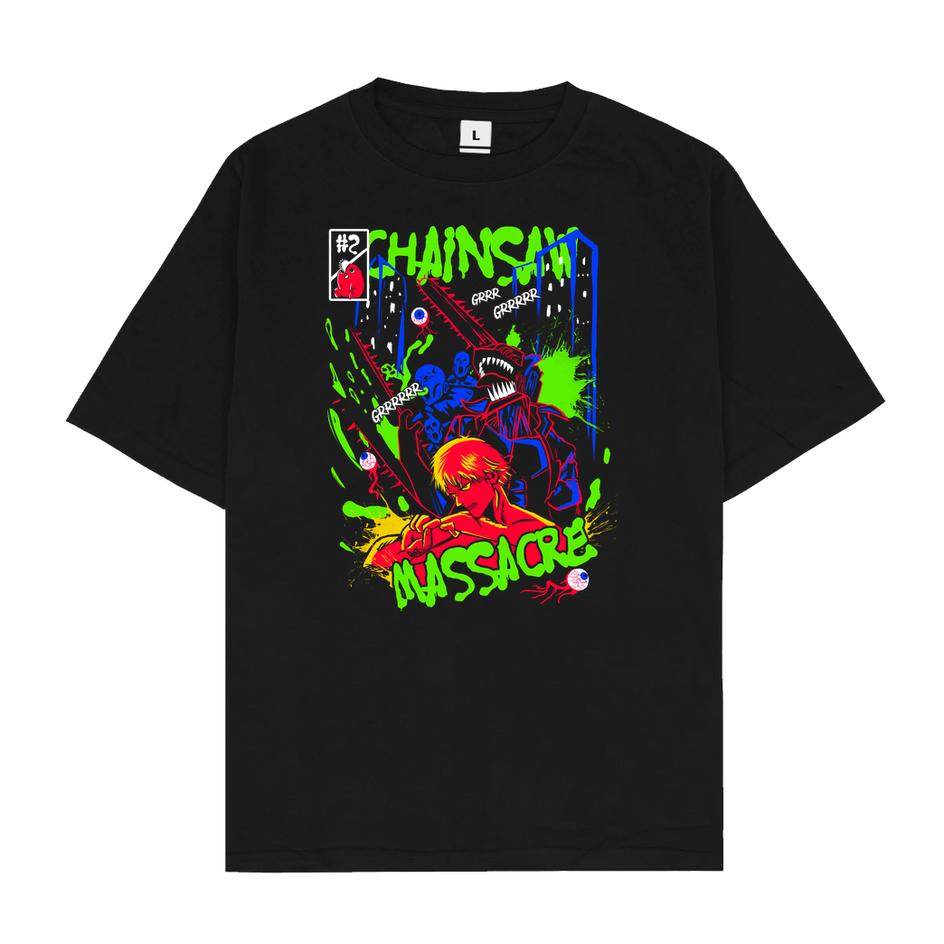 Constantine2454 Chainsaw Massacre Vol 2 T-Shirt Oversize T-Shirt - Black