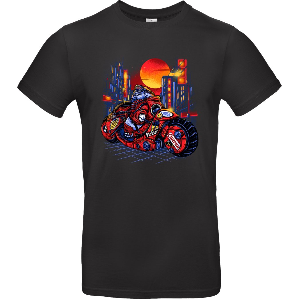 glitchygorilla Chasing Midnight T-Shirt B&C EXACT 190 - Black
