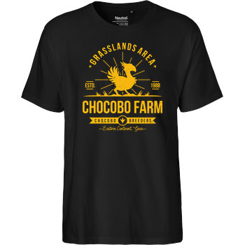 Chocobo Farm Fairtrade T-Shirt - black
