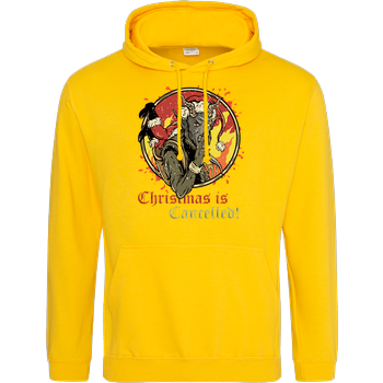 Christmas is cancelled JH Hoodie - Gelb