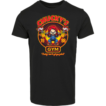 Chucky's Gym House Brand T-Shirt - Black