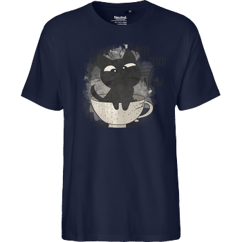 Coffee! Black! Now! Fairtrade T-Shirt - navy