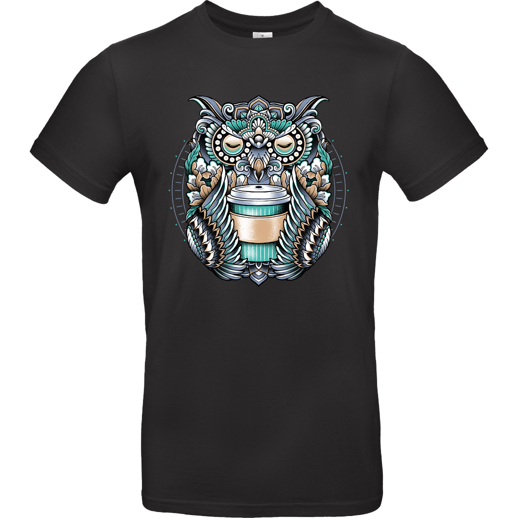 glitchygorilla Coffee Spirit T-Shirt B&C EXACT 190 - Black