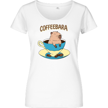 Coffeebara Girlshirt weiss