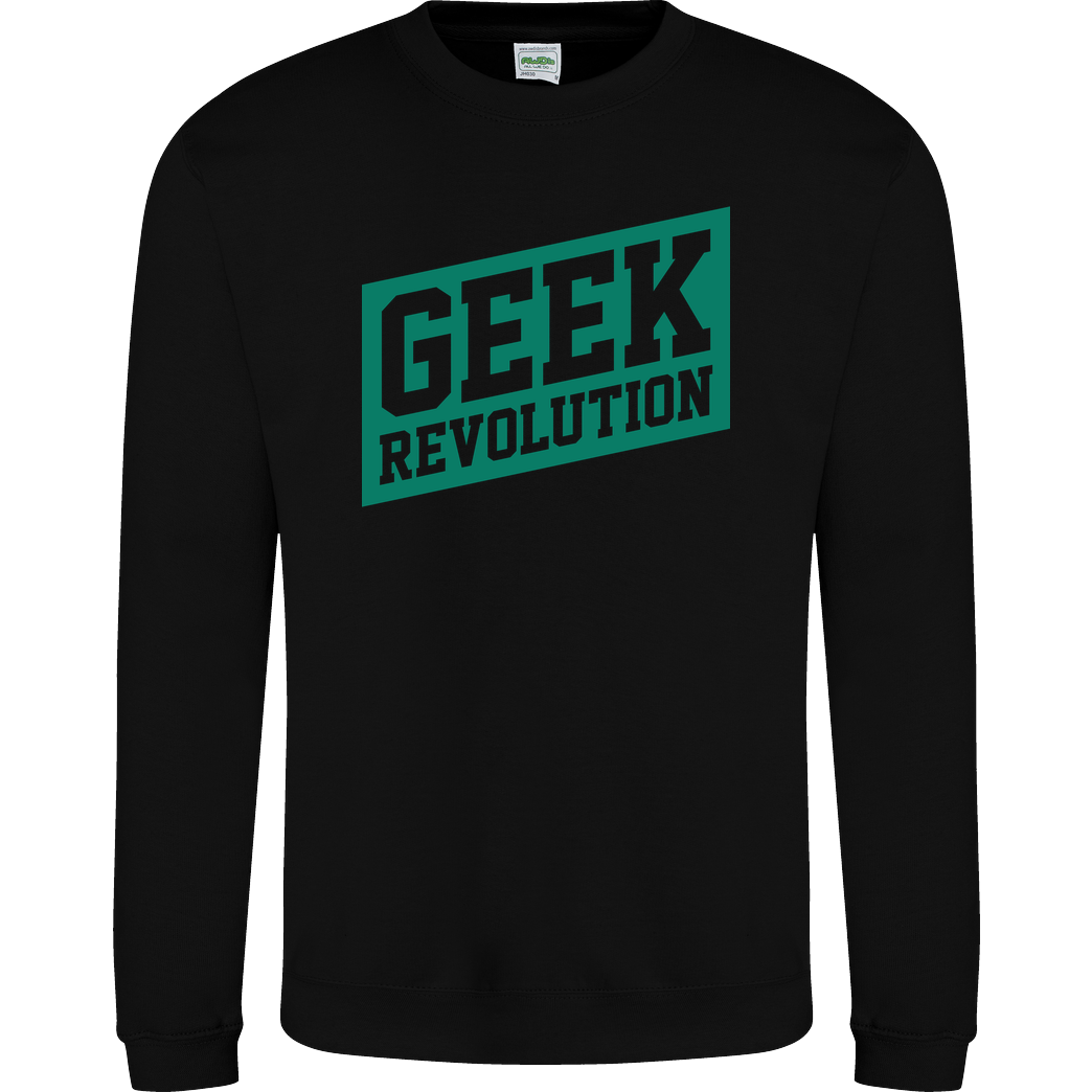 Geek Revolution College Script Sweatshirt JH Sweatshirt - Schwarz