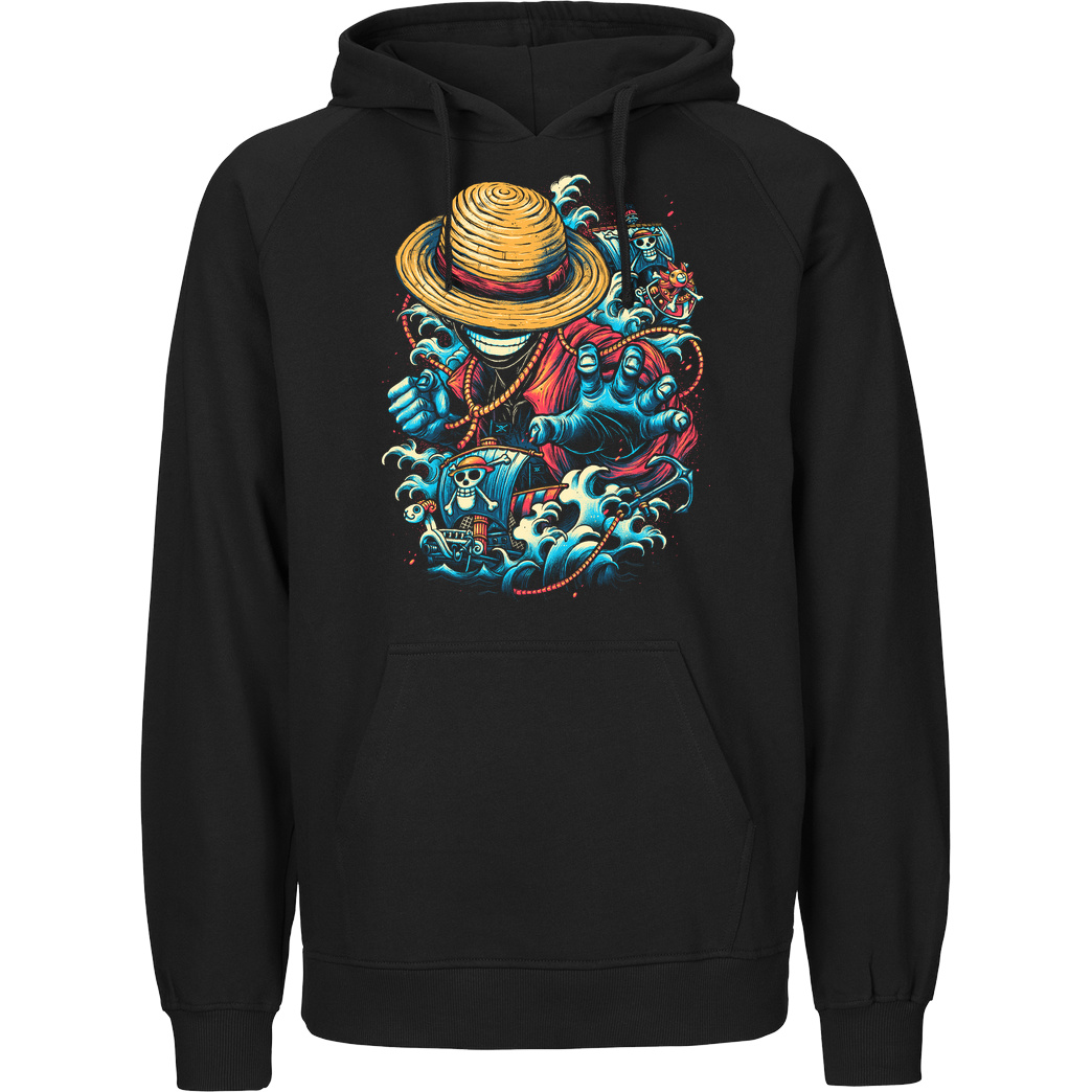 glitchygorilla Colorful Pirate Sweatshirt Fairtrade Hoodie
