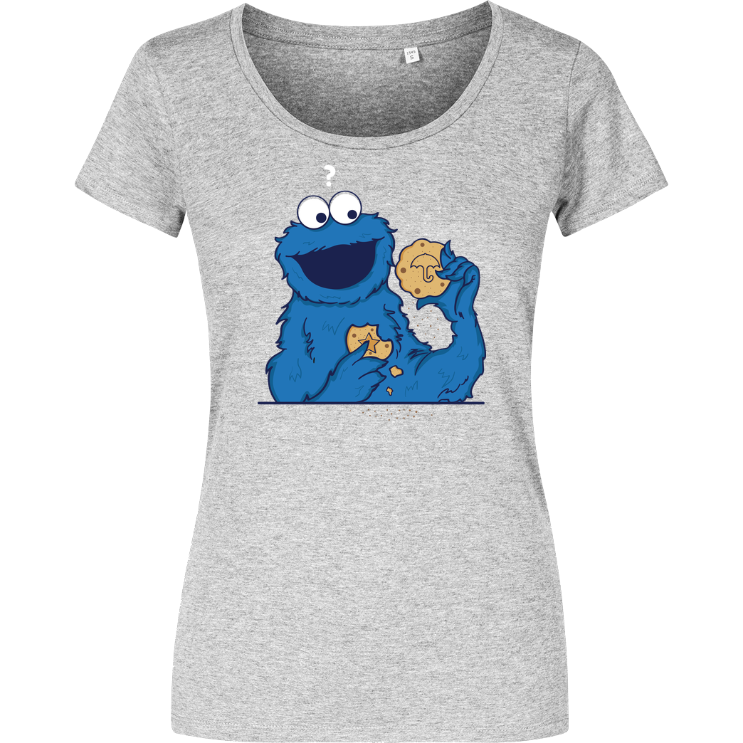 Turborat cookie game T-Shirt Girlshirt heather grey