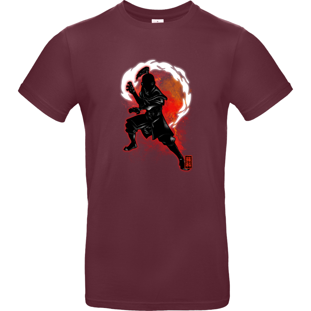 Fanfreak Cosmic Fire T-Shirt B&C EXACT 190 - Burgundy