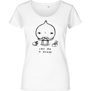 Cry me a river Girlshirt weiss