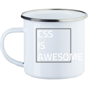 CSS is awesome Enamel Mug