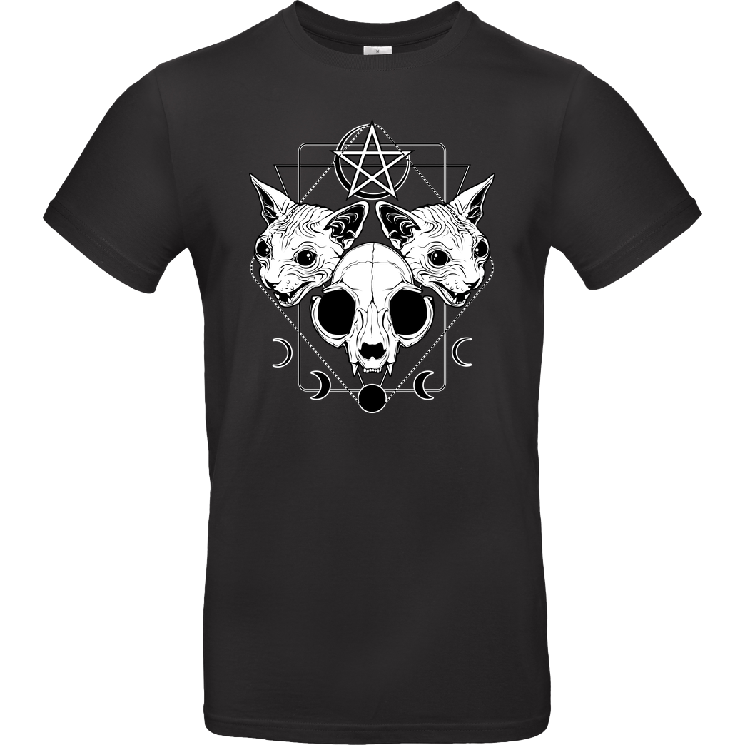 vonKowen Cult of the Meow Trinity T-Shirt B&C EXACT 190 - Black