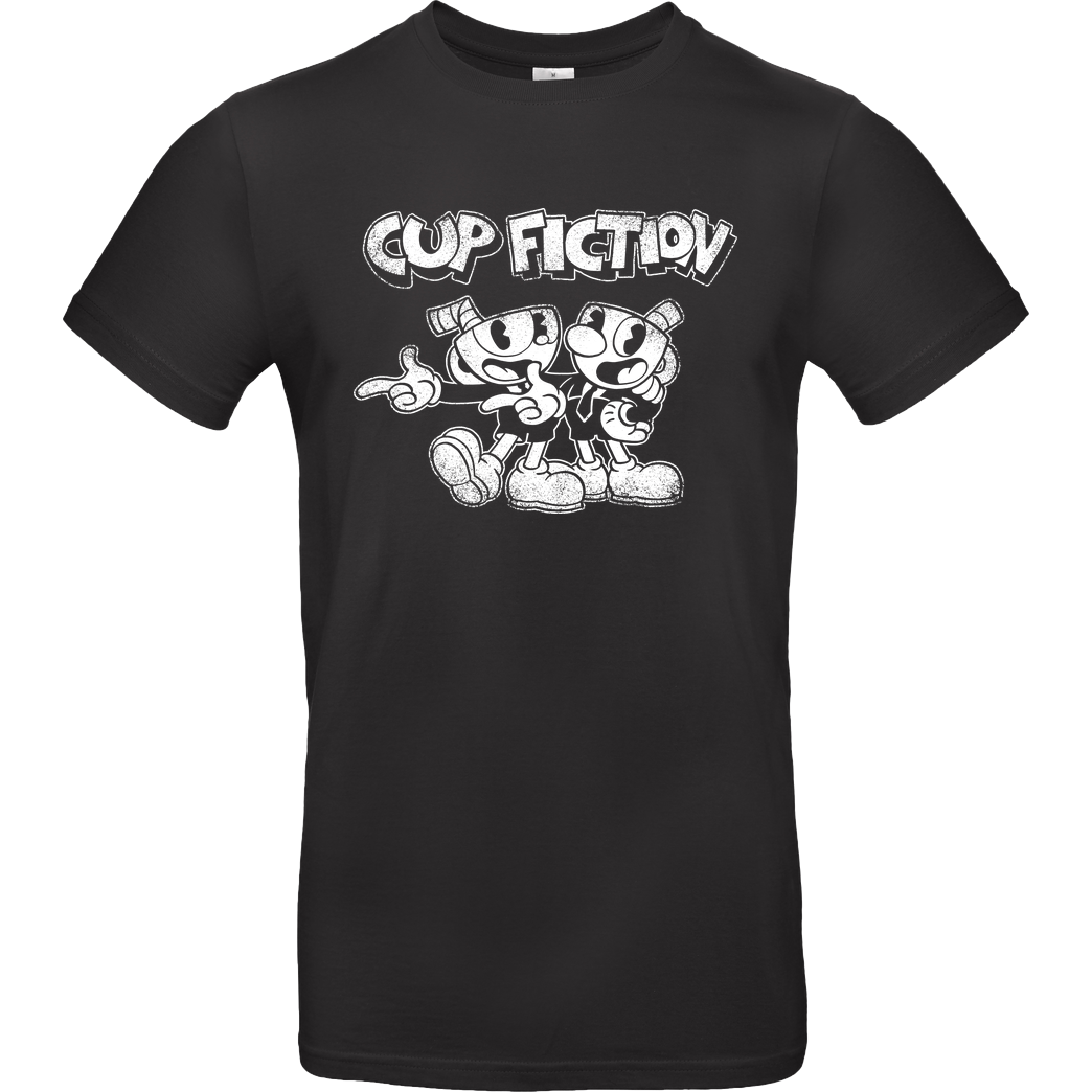 zerobriant Cup fiction T-Shirt B&C EXACT 190 - Black