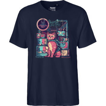 Cybercats Only Fairtrade T-Shirt - navy