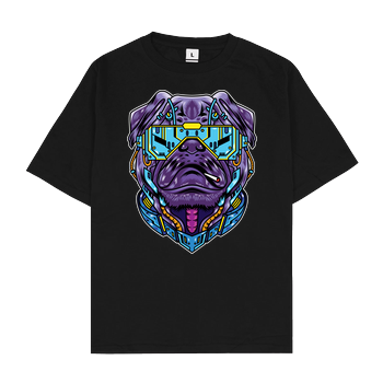 Cyberpug Oversize T-Shirt - Black