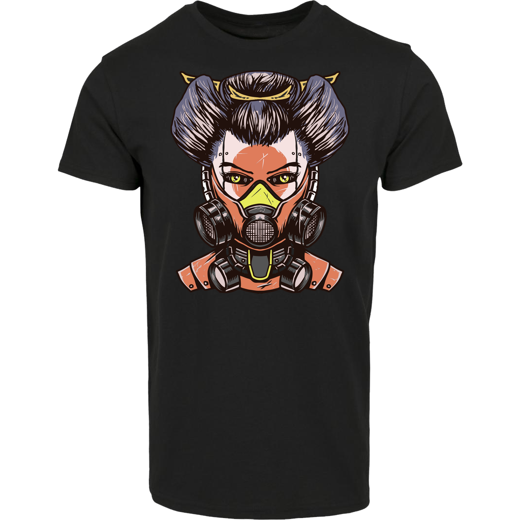 Jonz Cyberpunk Geisha T-Shirt House Brand T-Shirt - Black