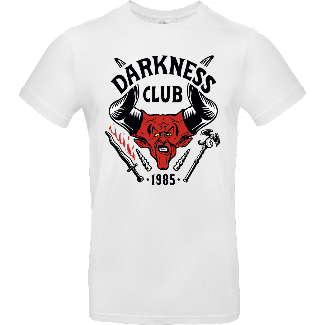 OlipopArt Darkness Club T-Shirt B&C EXACT 190 -  White