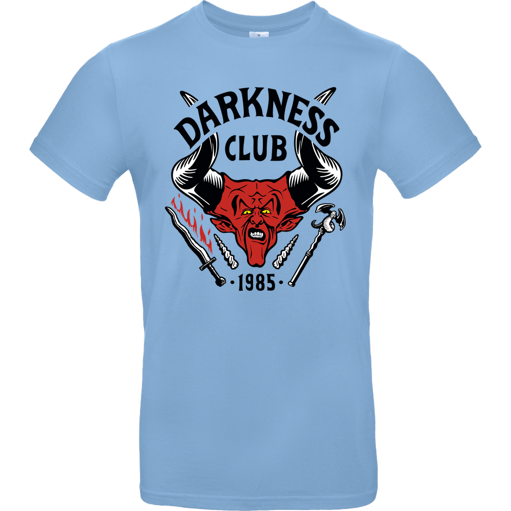 OlipopArt Darkness Club T-Shirt B&C EXACT 190 - Sky Blue