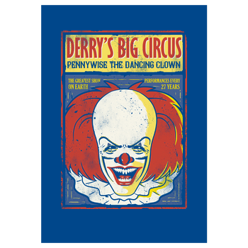 Derry's Big Circus '90 Art Print blue