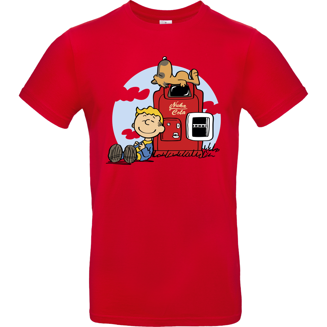 OlipopArt Dogmuts T-Shirt B&C EXACT 190 - Red