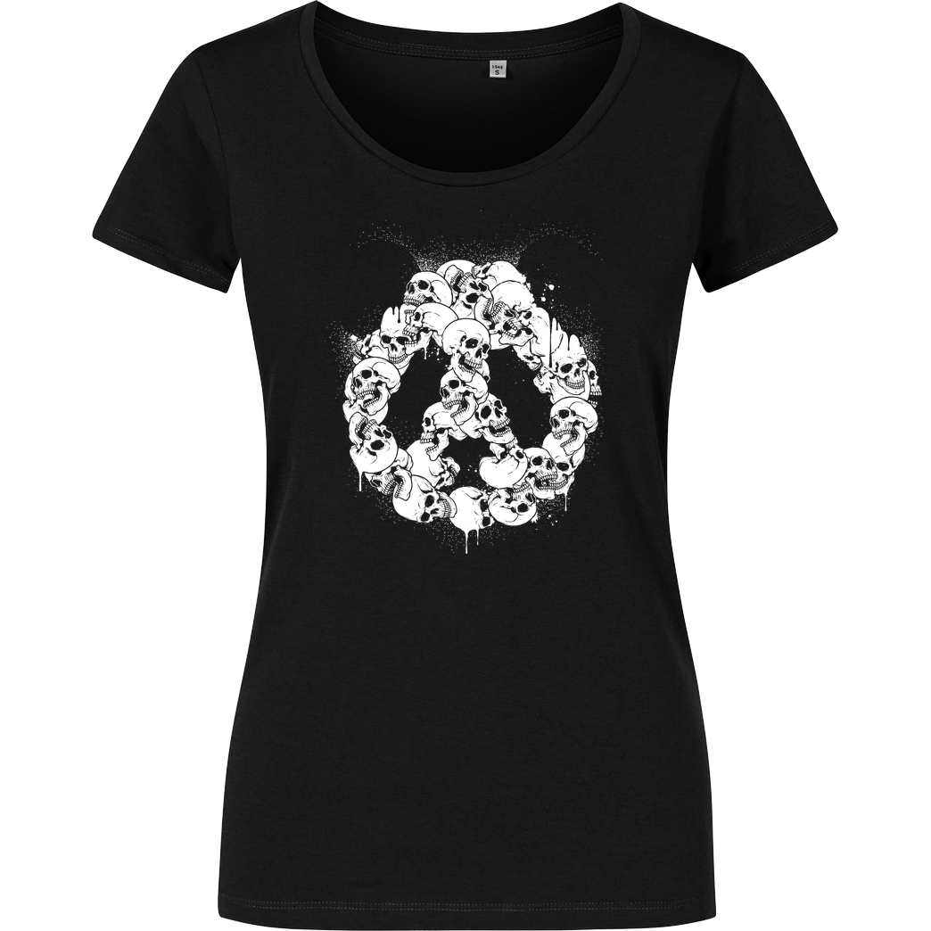 glitchygorilla Doom Panda T-Shirt Girlshirt schwarz