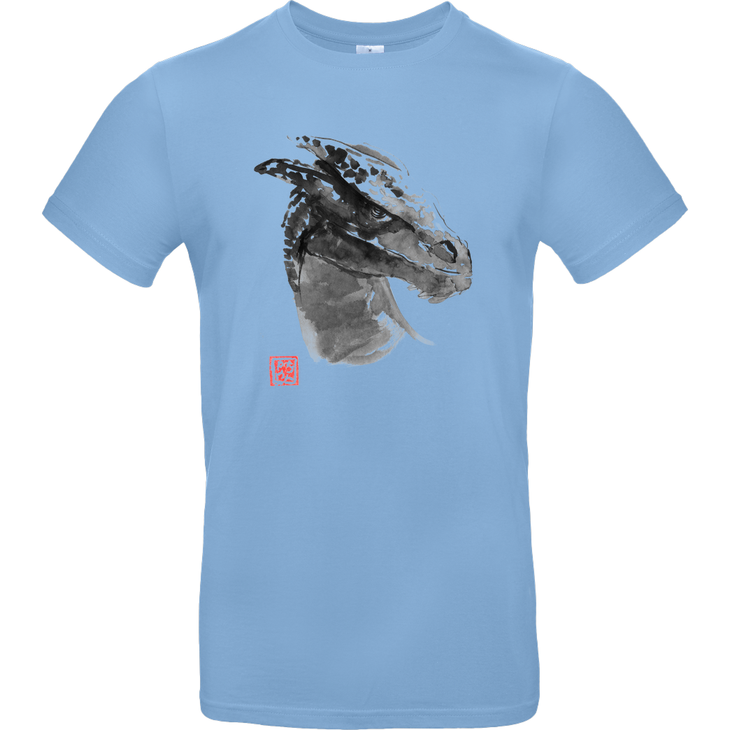 Péchane dragon T-Shirt B&C EXACT 190 - Sky Blue