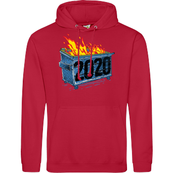 Dumpster Fire 2020 JH Hoodie - red