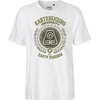 Earthbending University Fairtrade T-Shirt - white