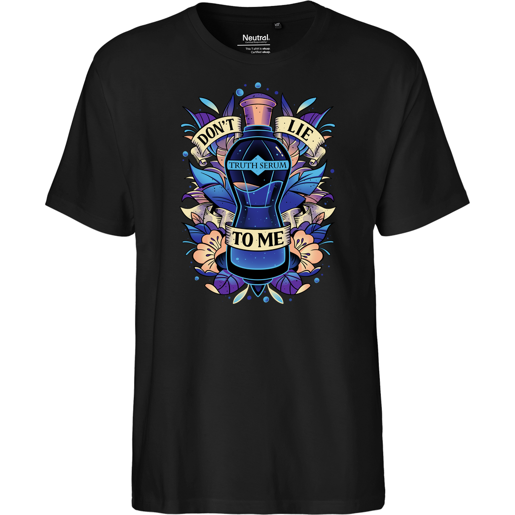 Snouleaf Elixir of Liquid Truth T-Shirt Fairtrade T-Shirt - black