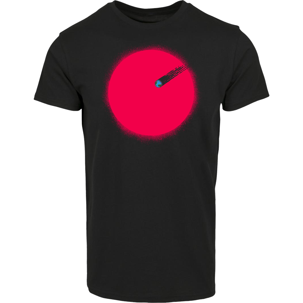 Rocketman Falling Earth T-Shirt House Brand T-Shirt - Black