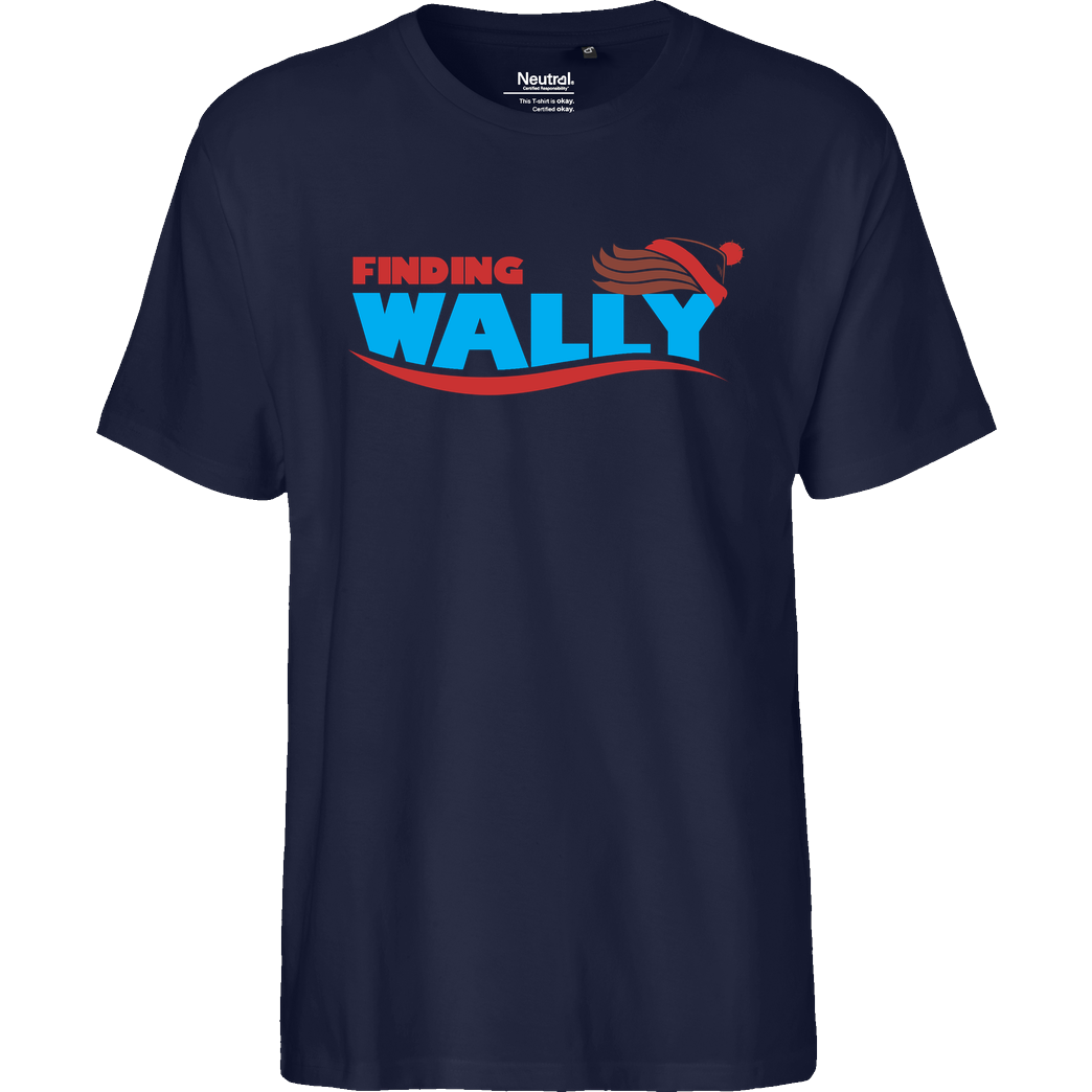 Umberto Vicente Finding Wally T-Shirt Fairtrade T-Shirt - navy
