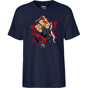 flamboyant Fairtrade T-Shirt - navy