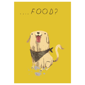 Food? Art Print yellow