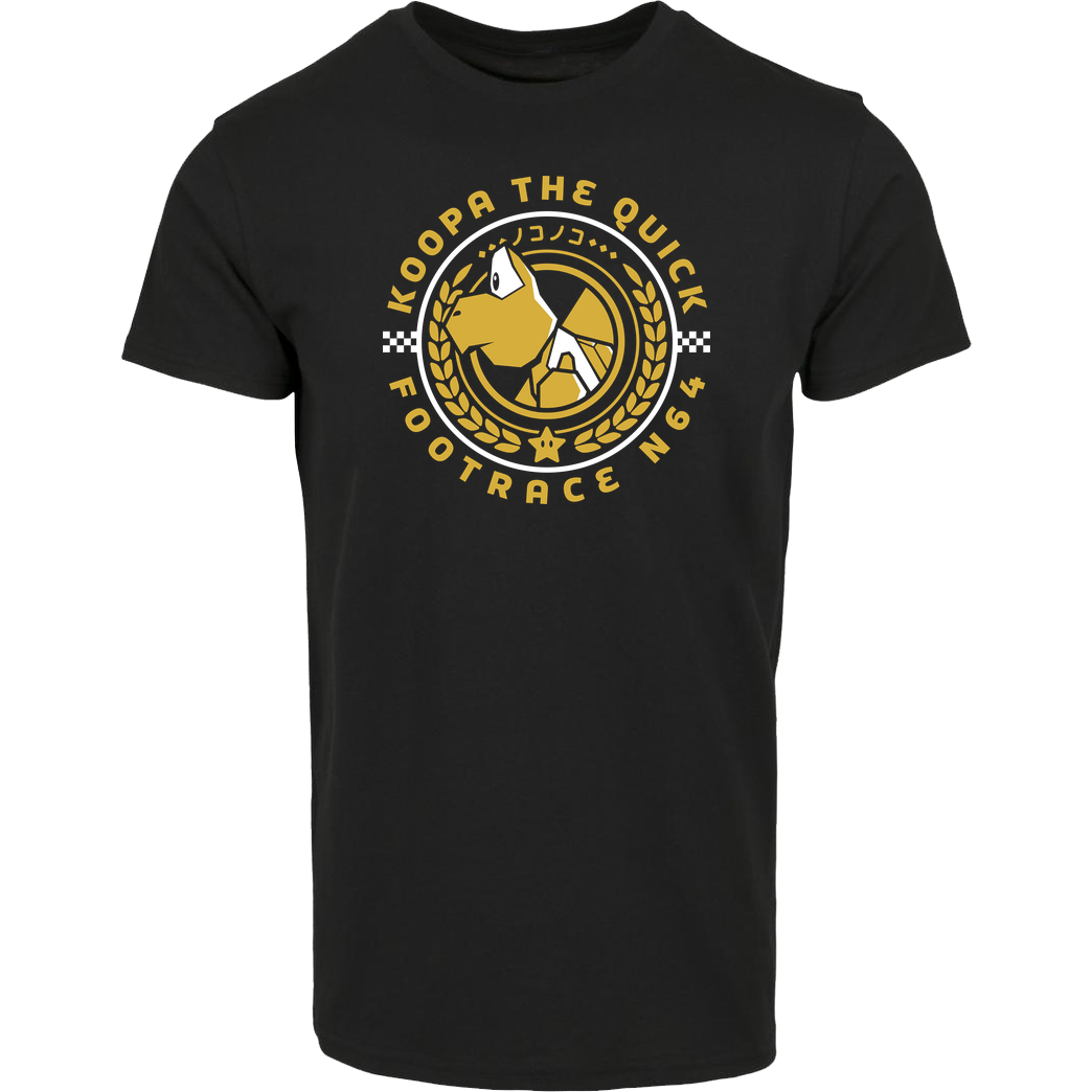 Demonigote Shirts Footrace 64 T-Shirt House Brand T-Shirt - Black