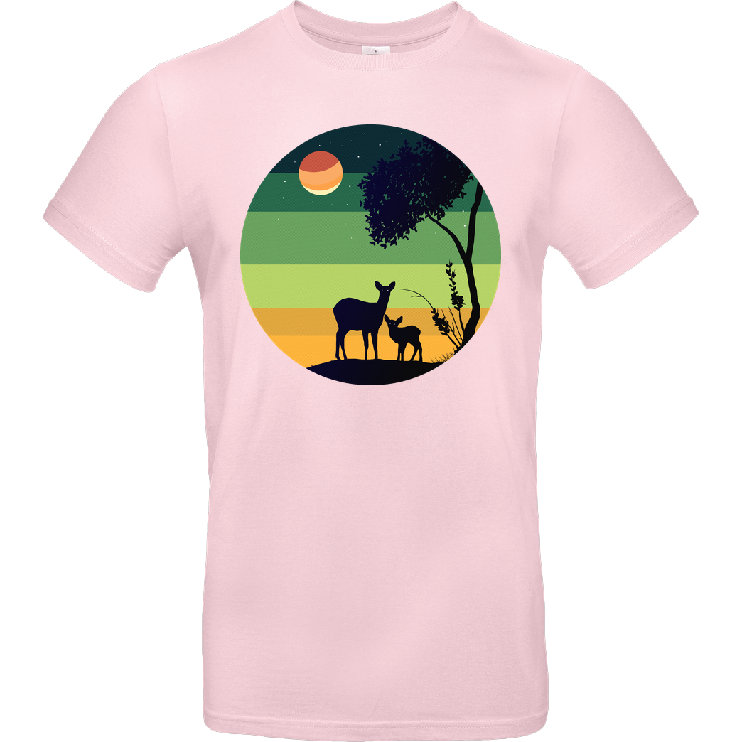 Eoli Studio Forest T-Shirt B&C EXACT 190 - Light Pink
