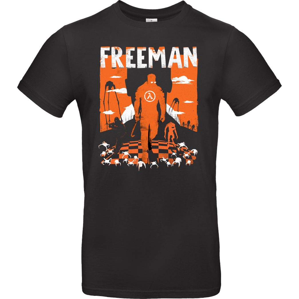 Rocketman Free Man T-Shirt B&C EXACT 190 - Black