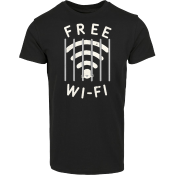 Free Wifi House Brand T-Shirt - Black