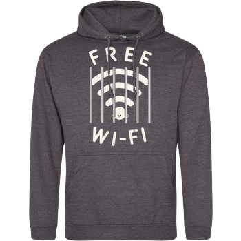 Free Wifi JH Hoodie - Dark heather grey