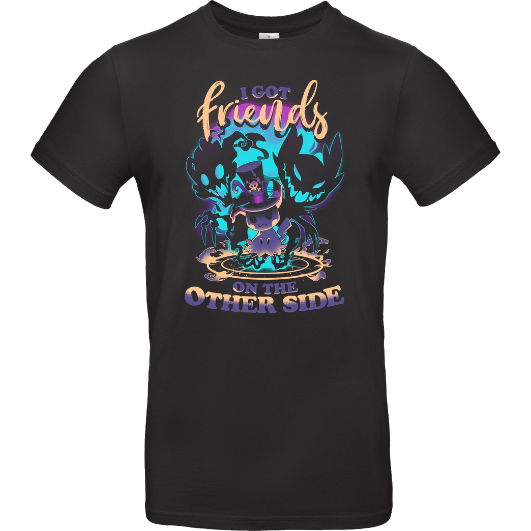 Snouleaf Friends on the Other Side T-Shirt B&C EXACT 190 - Black