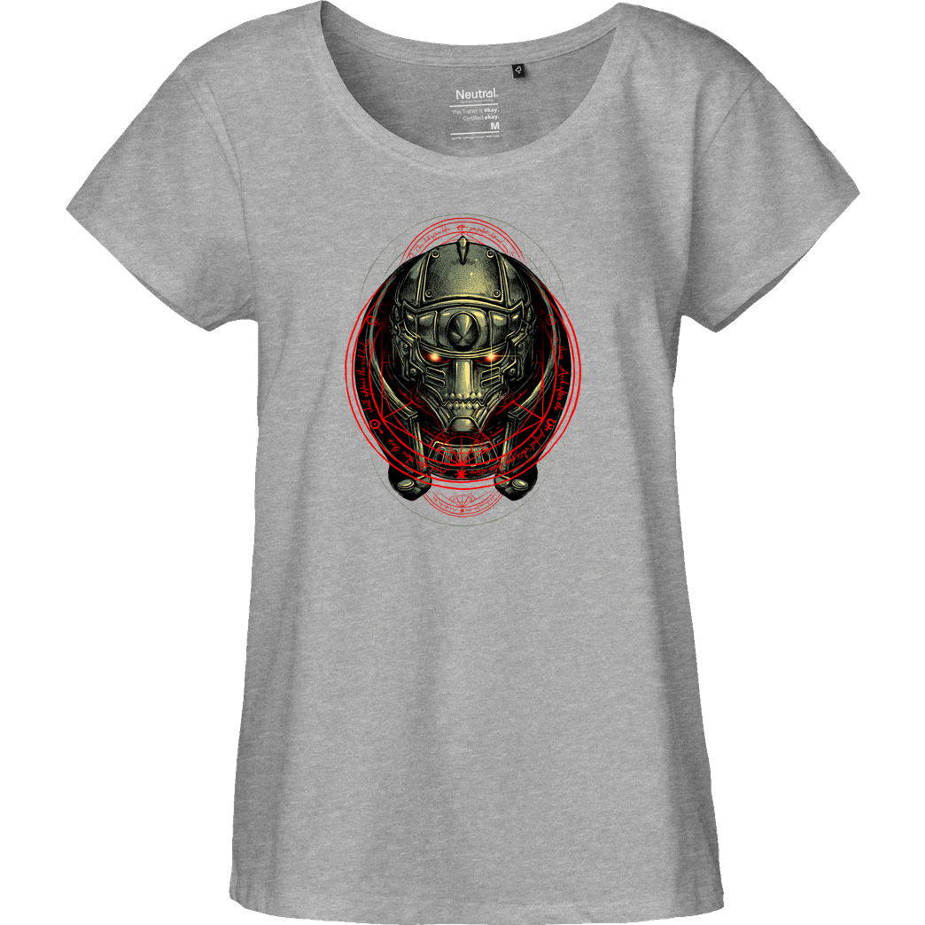 glitchygorilla From the flames I rise T-Shirt Fairtrade Loose Fit Girlie - heather grey