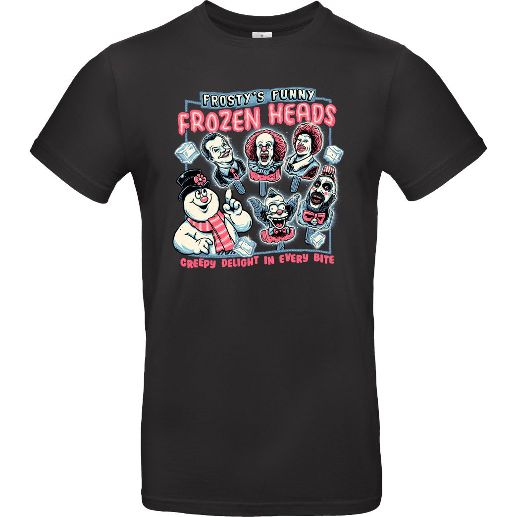 Momma Gorilla Frozen heads T-Shirt B&C EXACT 190 - Black