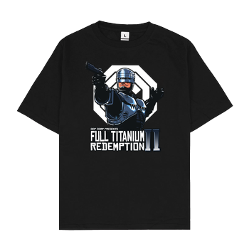 Full Titanium Redemption Oversize T-Shirt - Black