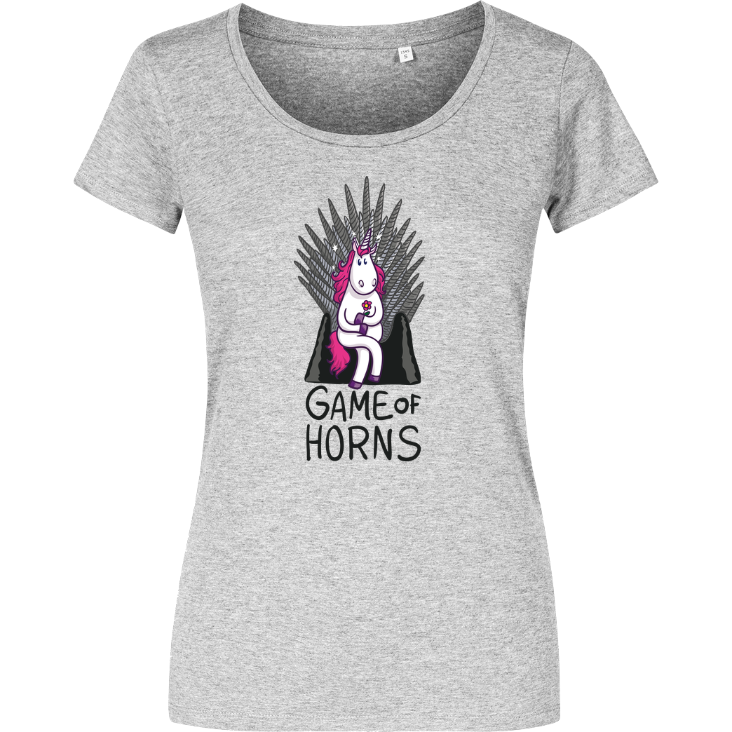 Kopfzirkus Game of Horns T-Shirt Girlshirt heather grey