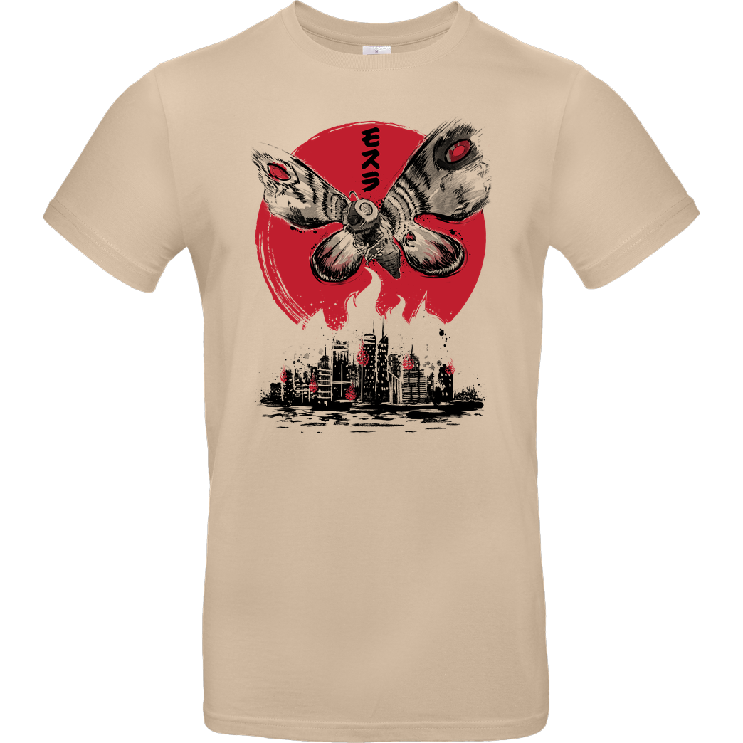 Dr.Monekers Giant Moth Attack T-Shirt B&C EXACT 190 - Sand
