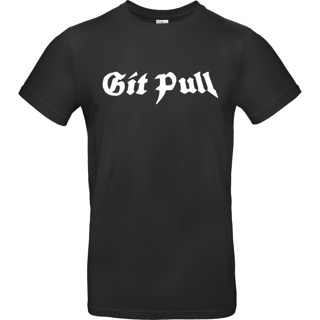 3dsupply Original Git Pull T-Shirt B&C EXACT 190 - Black