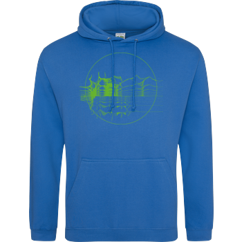 Glitching Out JH Hoodie - Sapphire Blue