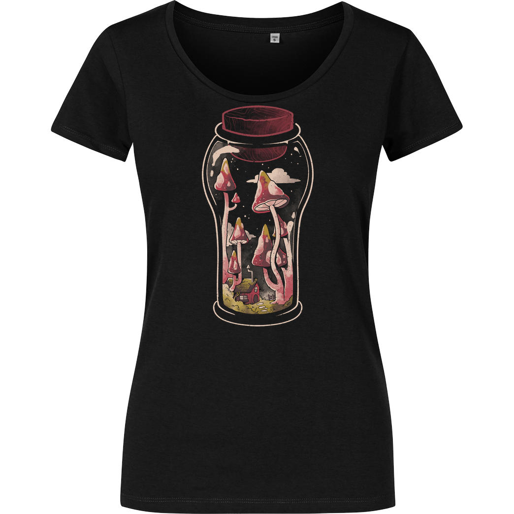 EduEly Gnome Jar T-Shirt Girlshirt schwarz