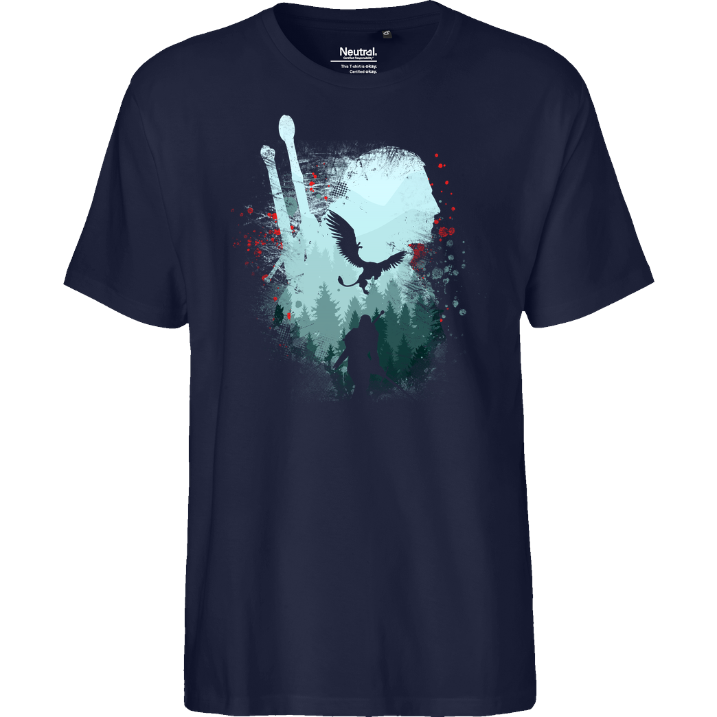 Rocketman Griffin Hunter T-Shirt Fairtrade T-Shirt - navy