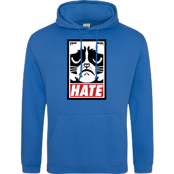Grumpy Cat - Hate JH Hoodie - Sapphire Blue