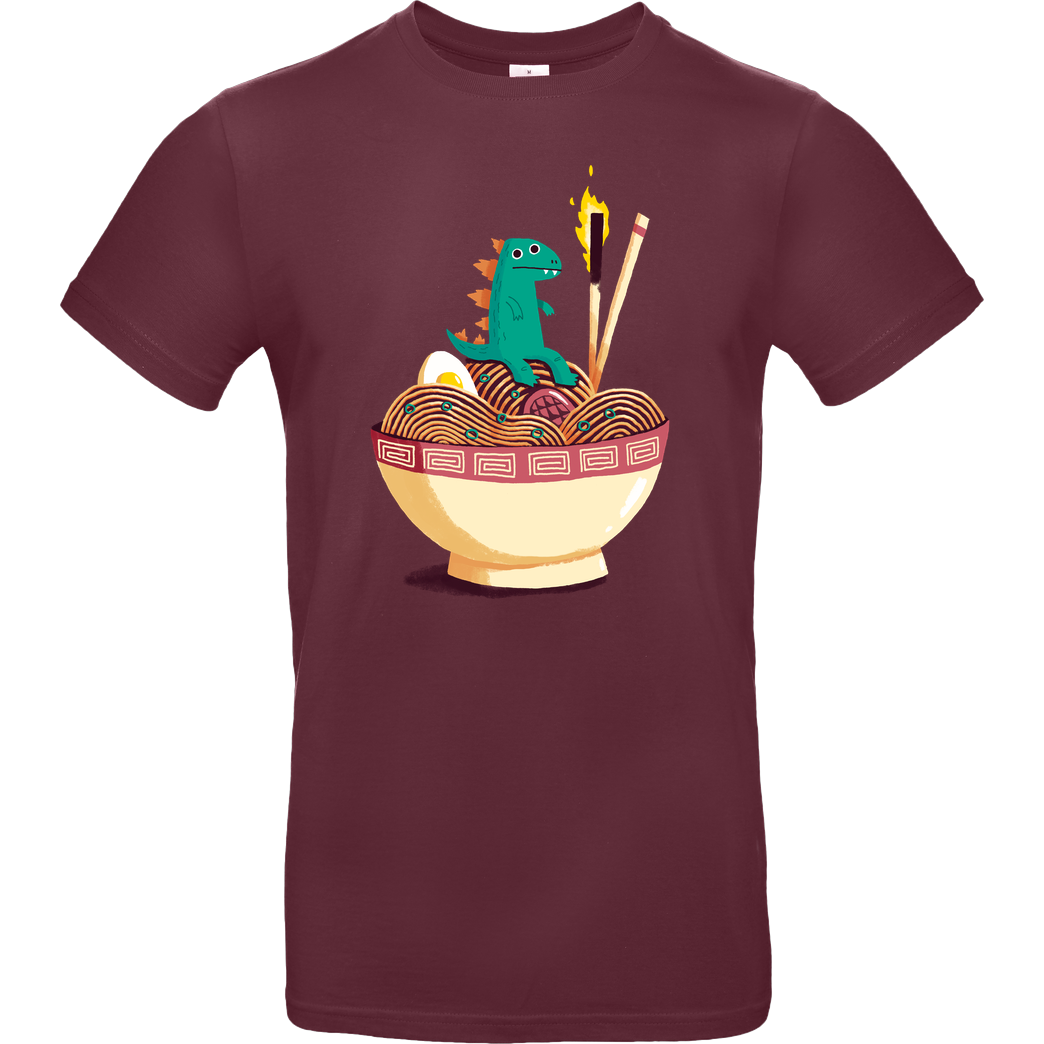 DinoMike Guardian of the Noodles T-Shirt B&C EXACT 190 - Burgundy
